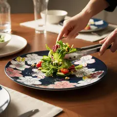 ROBERTA ALLEN - Plato de Ensalada Cerámica 21 cm Flori Azul