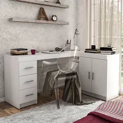 MICA - Escritorio en L Esquinero España 3 Cajones 2 Puertas