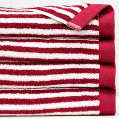 BASEMENT HOME - Toalla de Baño Combed Rayas 100% Algodón 650gr