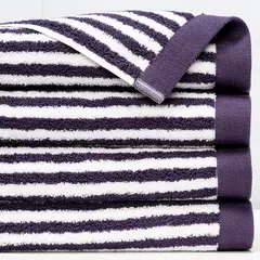 BASEMENT HOME - Toalla de Baño Combed Rayas 100% Algodón 650gr