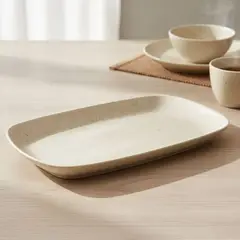 BASEMENT HOME - Fuente Rectangular Cerámica Gres 36x23 cm