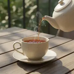 BASEMENT HOME - Taza de Té con Plato Cerámica Gres