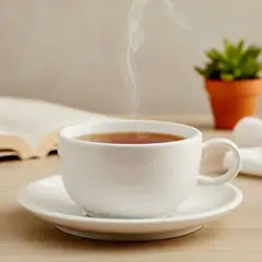 BASEMENT HOME - Taza de Té y Plato Porcelana Flat Edge