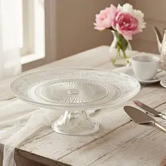 ROBERTA ALLEN - Plato Torta Vidrio Labrado 30cm