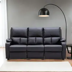 MICA - Sofá Reclinable Rest 3 Cuerpos Con Posa Vasos