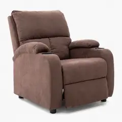 MICA - Sofá Reclinable Rest 1 Cuerpo con Posa Vasos