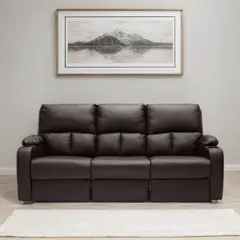 MICA - Sofá Reclinable Rest 3 Cuerpos Con Posa Vasos