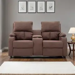 MICA - Sofá Reclinable Rest 2 Cuerpos con Posa Vasos