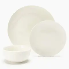 MICA - Juego de Vajilla Porcelana 12 piezas