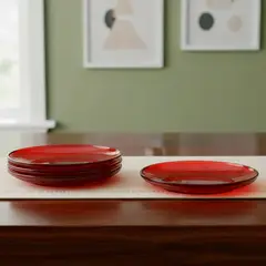 ROBERTA ALLEN - Set x4 Platos de Postre Vidrio 18 cm