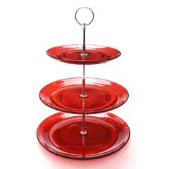 ROBERTA ALLEN - Tortero 3 Pisos Vidrio 25 cm