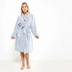 BASEMENT HOME - Bata de Baño Micropolar 200gr