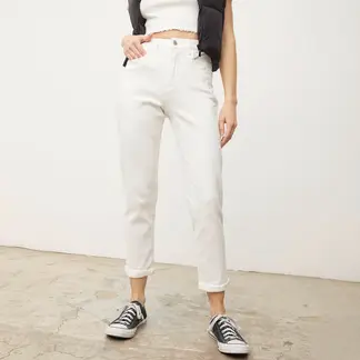 SYBILLA - Jean Mom Tiro Alto Mujer