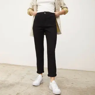 SYBILLA - Jean Mom Tiro Alto Mujer