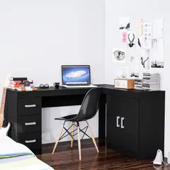 MICA - Escritorio en L Esquinero España 3 Cajones 2 Puertas