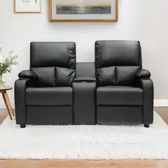 MICA - Sofá Reclinable Rest 2 Cuerpos Con Posa Vasos