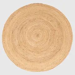 BASEMENT HOME - Alfombra Redonda de Yute Natural Trenzas