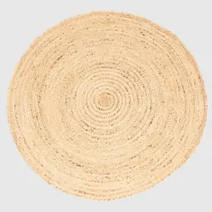 BASEMENT HOME - Alfombra Redonda de Yute Natural