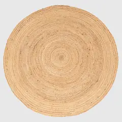 BASEMENT HOME - Alfombra Redonda de Yute Natural Trenzas