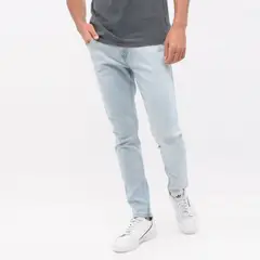 BEARCLIFF - Jeans Super Skinny Fit Hombre Casual Algodón