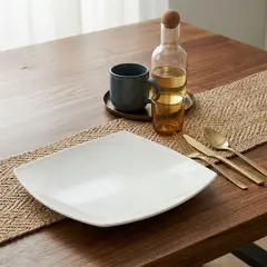 BASEMENT HOME - Plato de Ensalada Porcelana 20 cm Essentials Cuadrado