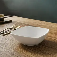 BASEMENT HOME - Plato Hondo Porcelana 20 cm Essentials Cuadrado