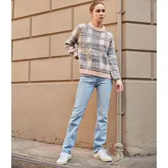 UNIVERSITY CLUB - Jean Straight Tiro Alto Mujer