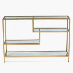 BASEMENT HOME - Consola Gold Hierro Rectangular