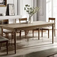 ROBERTA ALLEN - Mesa de Comedor Croisette Rectangular Extensible de 6 a 10 Puestos