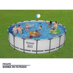 BESTWAY - Piscina Steel Pro 5.49M X 1.22M Con Escalera Y Bomba de Filtrado