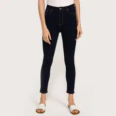 BASEMENT - Jean Skinny Tiro Alto Mujer