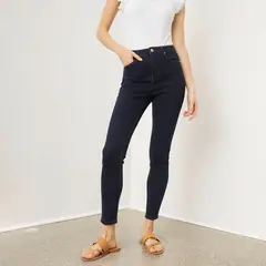 BASEMENT - Jean Skinny Tiro Alto Mujer