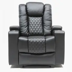 MICA - Sofá Reclinable Bentley 1 Cuerpo con Posavasos y Puerto USB