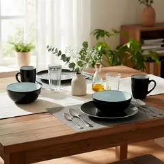 MICA - Juego de Vajilla Porcelana 60 piezas