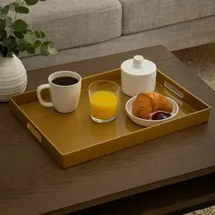 MICA - Bandeja Belle Dorado 48 x 35 cm