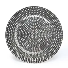 ROBERTA ALLEN - Plato Base Charger Plateado Redondo