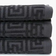 BASEMENT HOME - Toalla de Baño Greca 100% Algodón 430gr