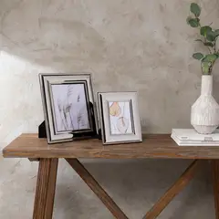 MICA - Marco de Fotos Grueso Plateado