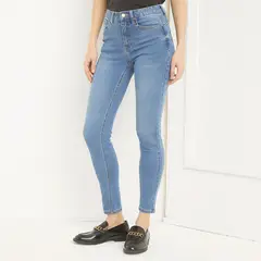 BASEMENT - Jean Skinny Tiro Medio Mujer