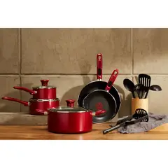 T-FAL - Juego de Ollas 14 Piezas Antiadherente Simply Cook