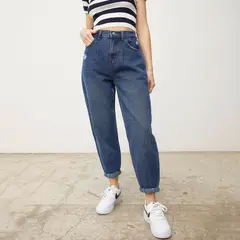SYBILLA - Jean Slouchy 100% Algodón Mujer