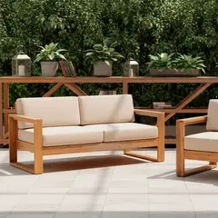 BASEMENT HOME - Sofá De Terraza Laguna 3 Cuerpos