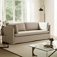 BASEMENT HOME - Sofá Cama Clara 3 Cuerpos con Colchón 2 Plz