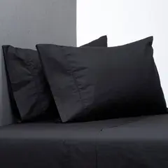 BASEMENT HOME - Juego de Sábanas Lisas 100% Algodón 200 Hilos