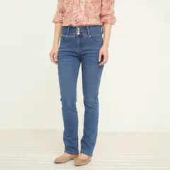 ELLE - Jean Slim Fit Tiro Alto Mujer