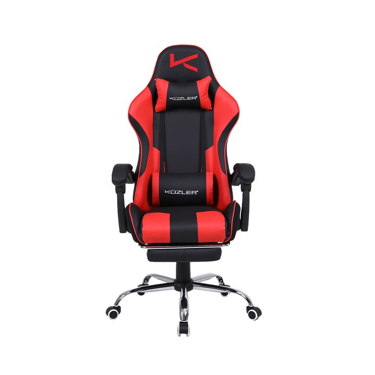 Silla Gamer con Masajeador Lumbar y Reposapies, Reclinable 1