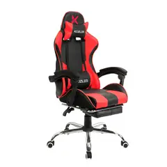 KUZLER - Silla Gamer con Masajeador Lumbar y Reposapies, Reclinable 150°