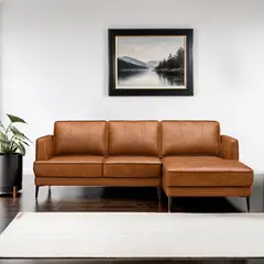 BASEMENT HOME - Seccional Nicolas 4 Cuerpos Derecho Cuero Combinado