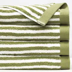 BASEMENT HOME - Toalla de Baño Combed Rayas 100% Algodón 650gr