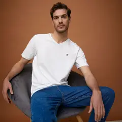 WOLF&HANK - Polo Manga Corta Algodón Cuello V Hombre